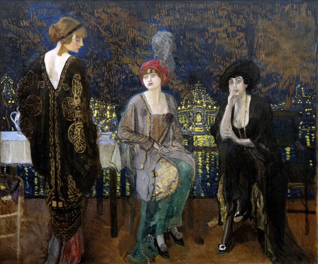 Camillo Innocenti, Notturno, 1913 circa, olio su tela, collezione privata