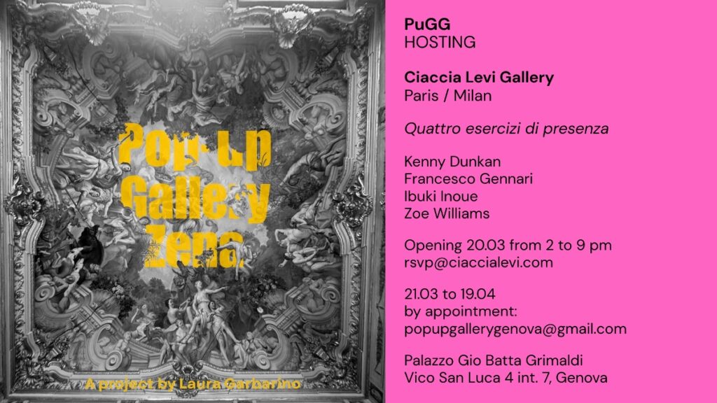 Pop-up Gallery Genoa – Quattro esercizi di presenza