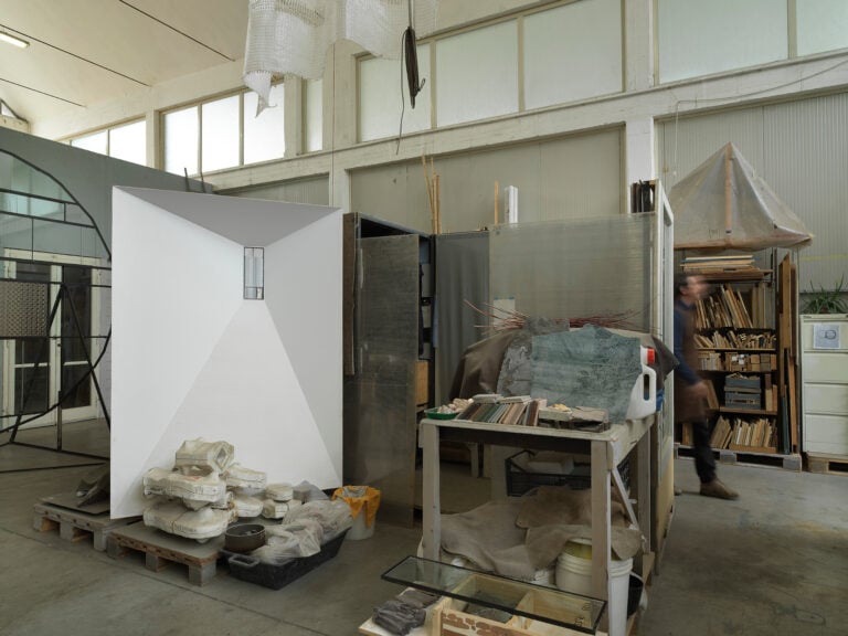 Lo studio di Fabrizio Prevedello. Ph: D. Lasagni