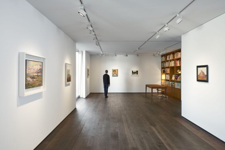 Installation view, "Alberto Giacometti. Faces and Landscapes of Home", curated by Tobia Bezzola, at Hauser & Wirth St. Moritz. &copy; Succession Alberto Giacometti / 2025, ProLitteris, Zurich. Photo: Jon Etter