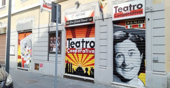 La facciata del Teatro della Cooperativa