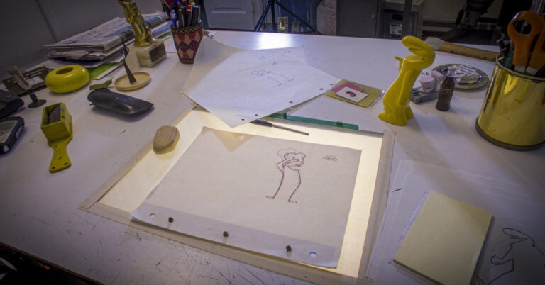 La scrivania del Cava. Ph: Studiocine Cavandoli