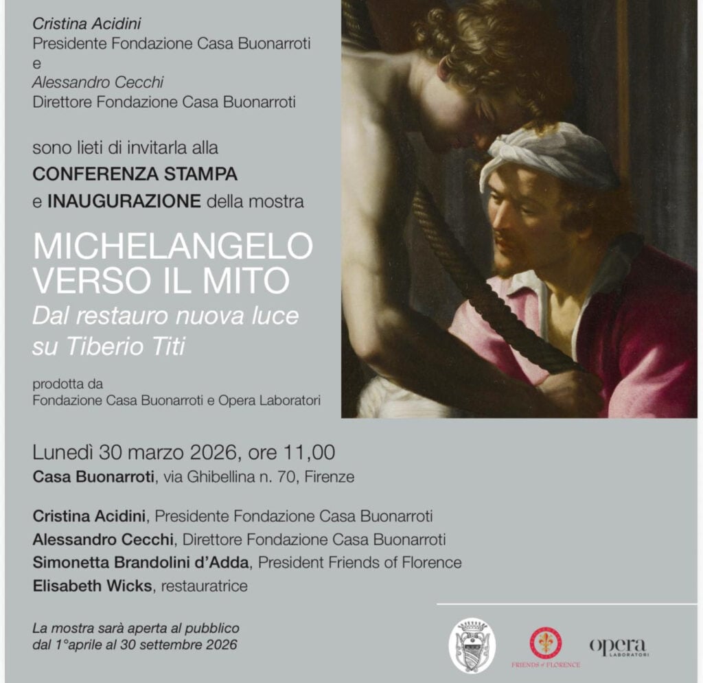 Michelangelo verso il mito. Dal restauro nuova luce su Tiberio Titi