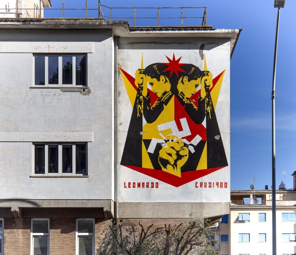 Omaggio ai caduti della Montagnola, 2022, murales, Piazza della Montagnola - V. Bonacquisti