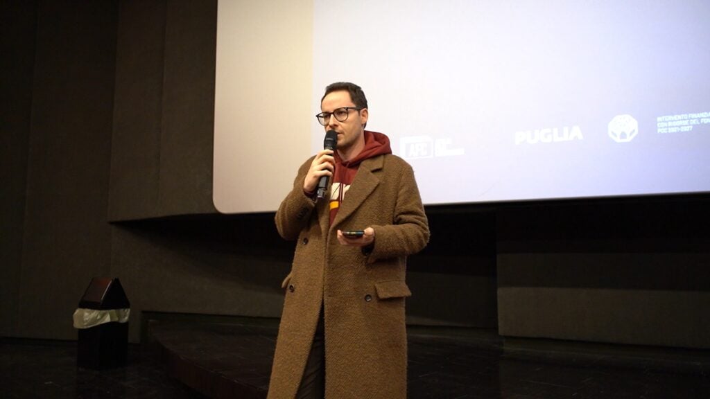 Regista Roberto De Feo presenta la sezione Notti Horror al Bifest. Ph. Accademia del Cinema Ragazzi