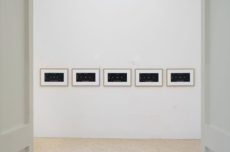 SoiL Thornton, 186,282 miles per second enabling 24 frames per second revoked, 2024 installation view at Progetto