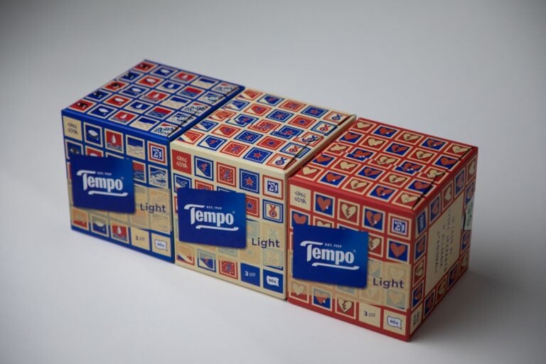 I mitici fazzoletti Tempo continuano a coinvolgere gli artisti. La nuova edizione limitata &egrave; di Greg Goya