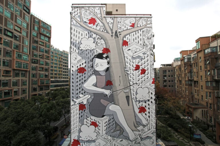 Un'opera di Millo a Shanghai