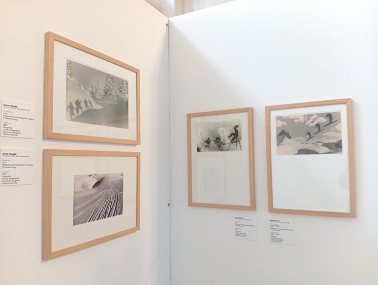 Installation View della mostra Winterspiele der Kunst al Museumverein di Bolzano, ph Paolo Di Pasquale sport invernali