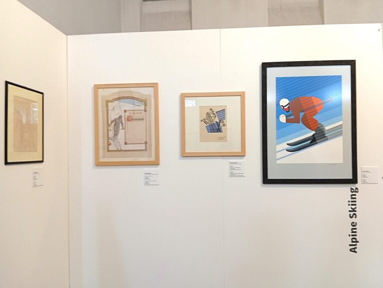 Installation View della mostra Winterspiele der Kunst al Museumverein di Bolzano, ph Paolo Di Pasquale sport invernali