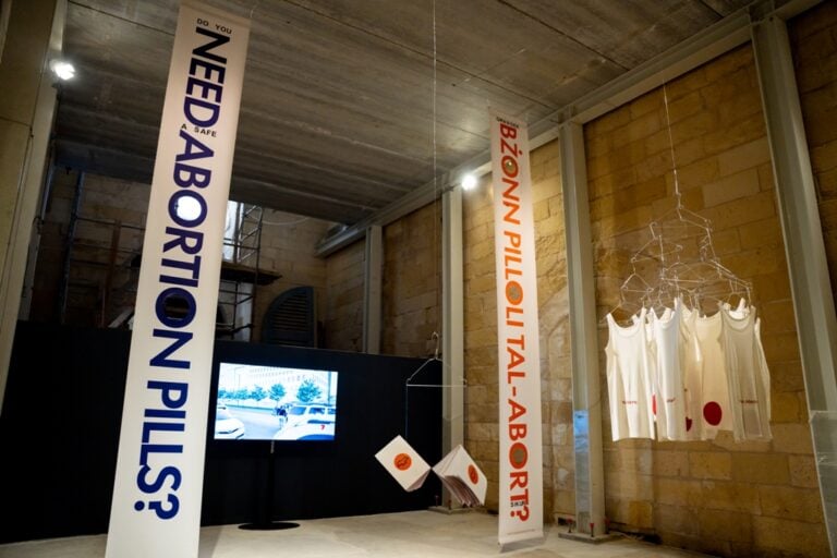 Women on waves, Do you need a safe abortion, 2026. Courtesy Malta Biennale 2026 - Heritage Malta