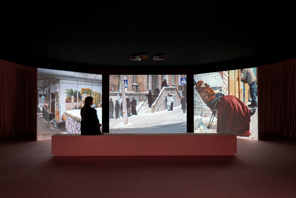 Yarema Malashchuk and Roman Khimei, We Didn't Start This War, Pedagogies of War, Installation View. Photo Maru Serrano