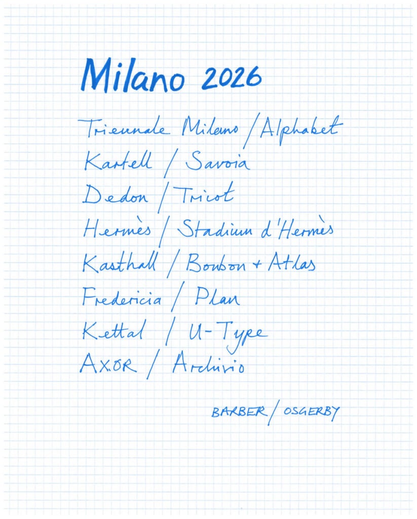 Gli appuntamenti per la 64&deg; edizione del Salone del Mobile. Credits Edward Barber & Jay Osgerby