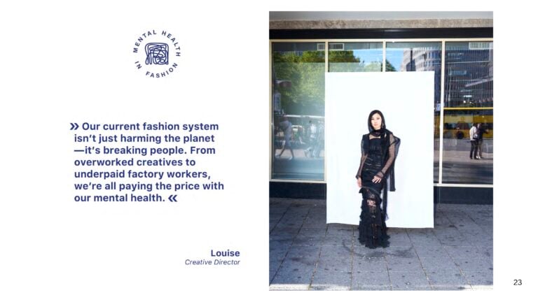 C&rsquo;&egrave; un problema di salute mentale nei lavoratori del mondo della moda e questo progetto ne parla
