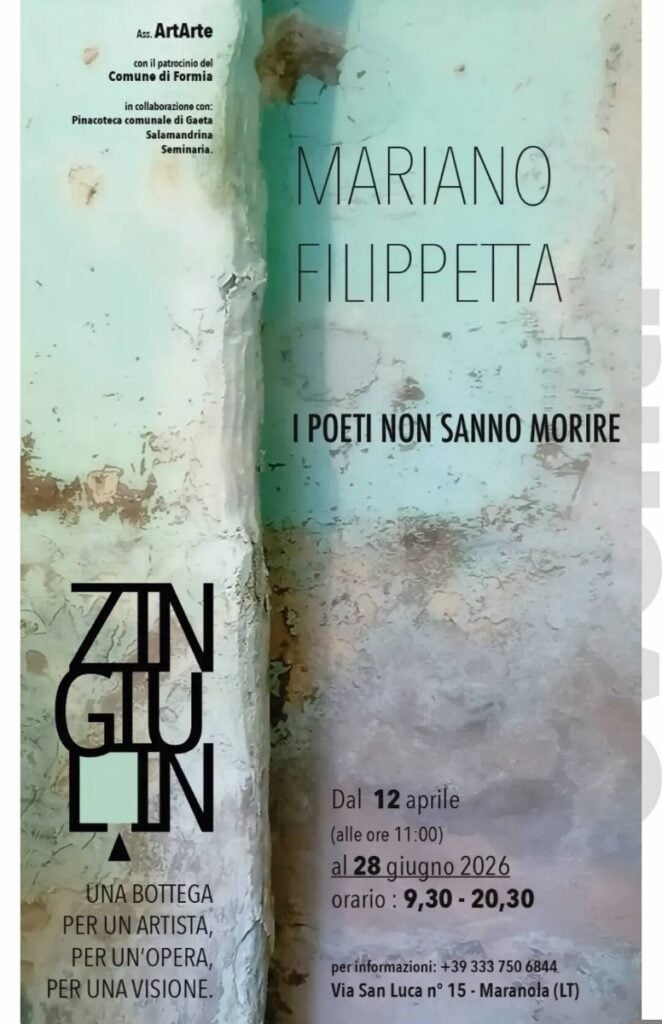 Mariano Filippetta – I Poeti non sanno morire
