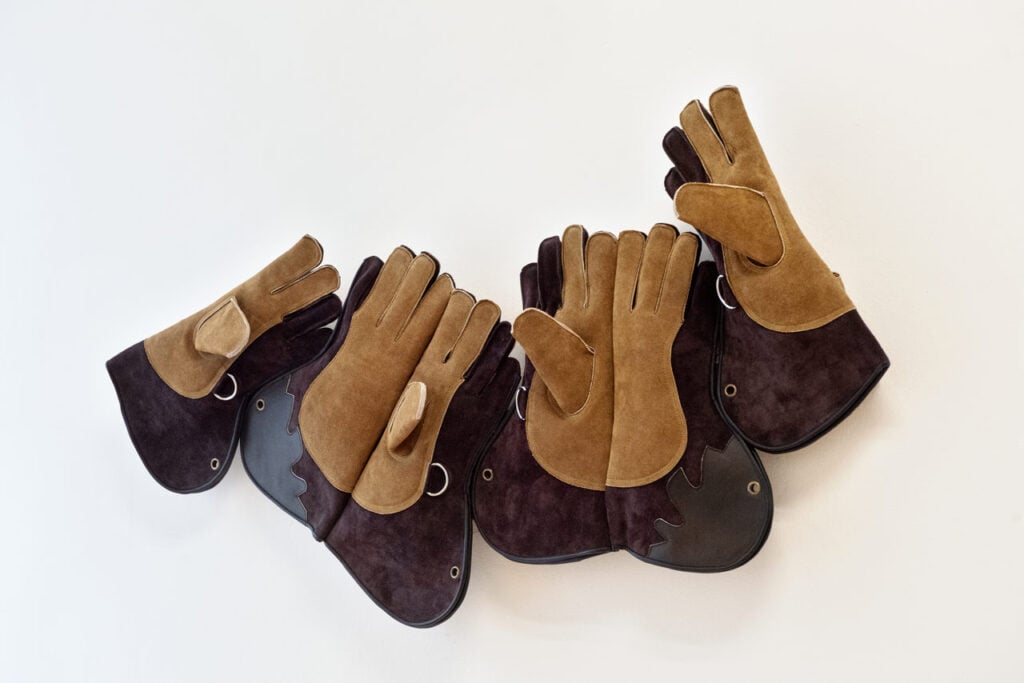 Installation view Martina Zanin, EVERY CARESS, A BLOW, Fondazione Pastificio Cerere 2026. Courtesy Fondazione Pastificio Cerere. Credits: Carlo Romano