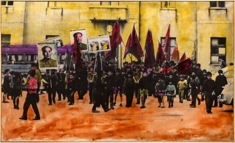 Corteo, prima met&agrave; delgi Anni '70, collezione privata. Ph: Tommaso Forti &copy; Mario Schifano, by SIAE 2026