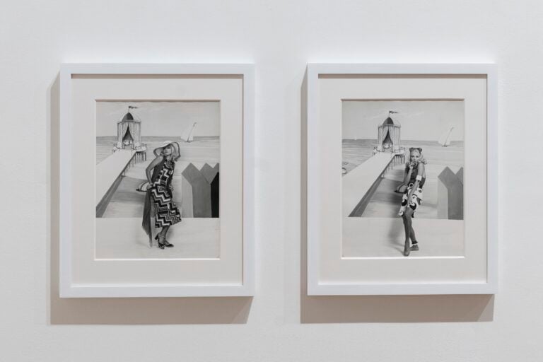 Installation view: Elisabetta Catalano. Cinema, Moda e Performance. Ph: Eduardo De Matteis. Courtesy Viasaterna e Archivio Elisabetta Catalano