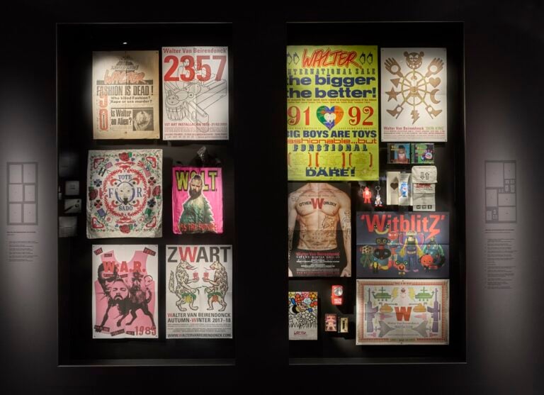 Walter Van Beirendonck invitations in The Antwerp Six at MoMu &ndash; Fashion Museum Antwerp, 2026, &copy; MoMu Antwerp, Photo Stany Dederen