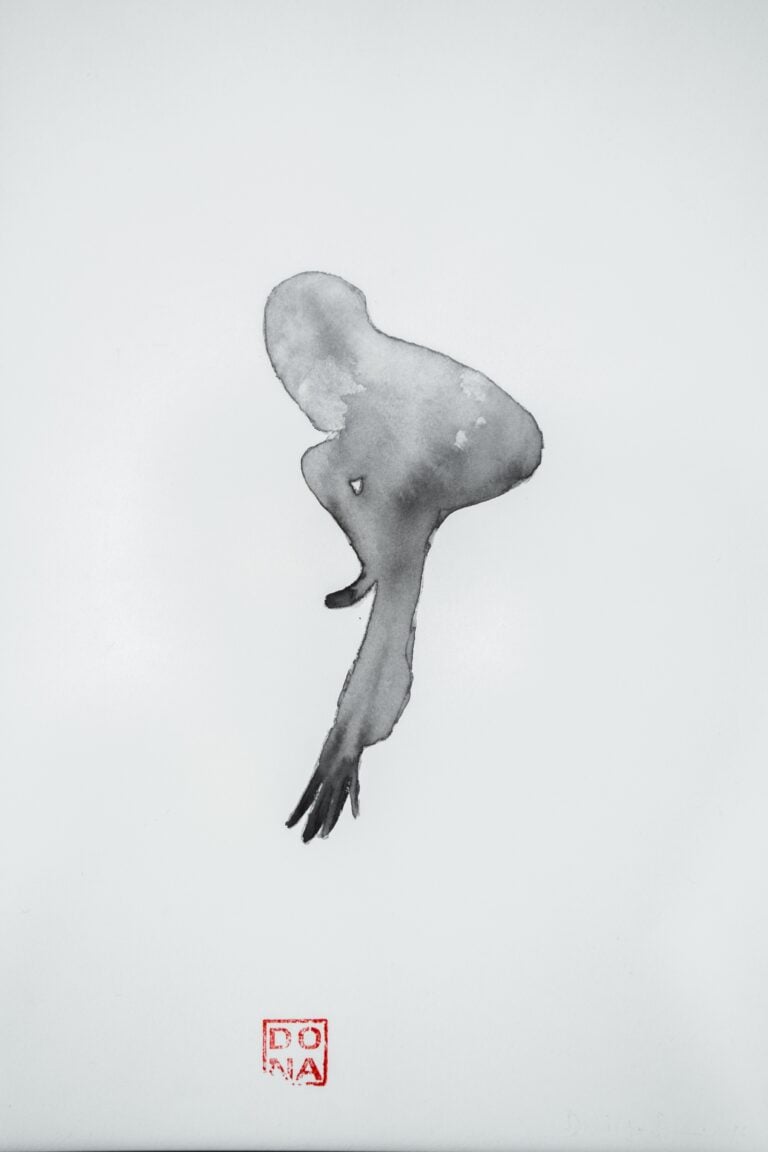 Donatella Spaziani, Senza titolo, gouache su carta, 2026. Foto credit: Sichuan Fine Arts Institute Art Museum