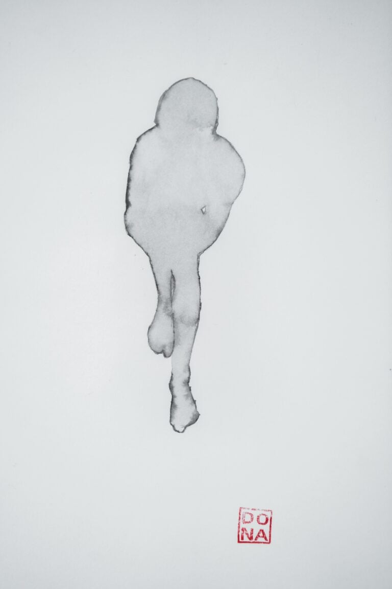 Donatella Spaziani, Senza titolo, gouache su carta, 2026. Foto credit: Sichuan Fine Arts Institute Art Museum