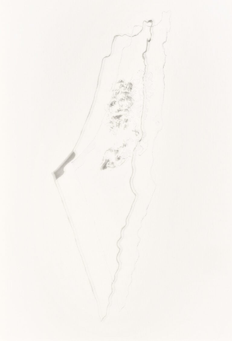 Monica Biancardi, Palestina. Mappa incisa su plexiglas, 2023