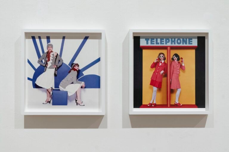 Installation view: Elisabetta Catalano. Cinema, Moda e Performance. Ph: Eduardo De Matteis. Courtesy Viasaterna e Archivio Elisabetta Catalano