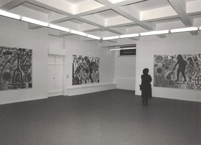 Mostra inugurale dello spazio di Via Cusani con la personale di A.R. Penck, 1984