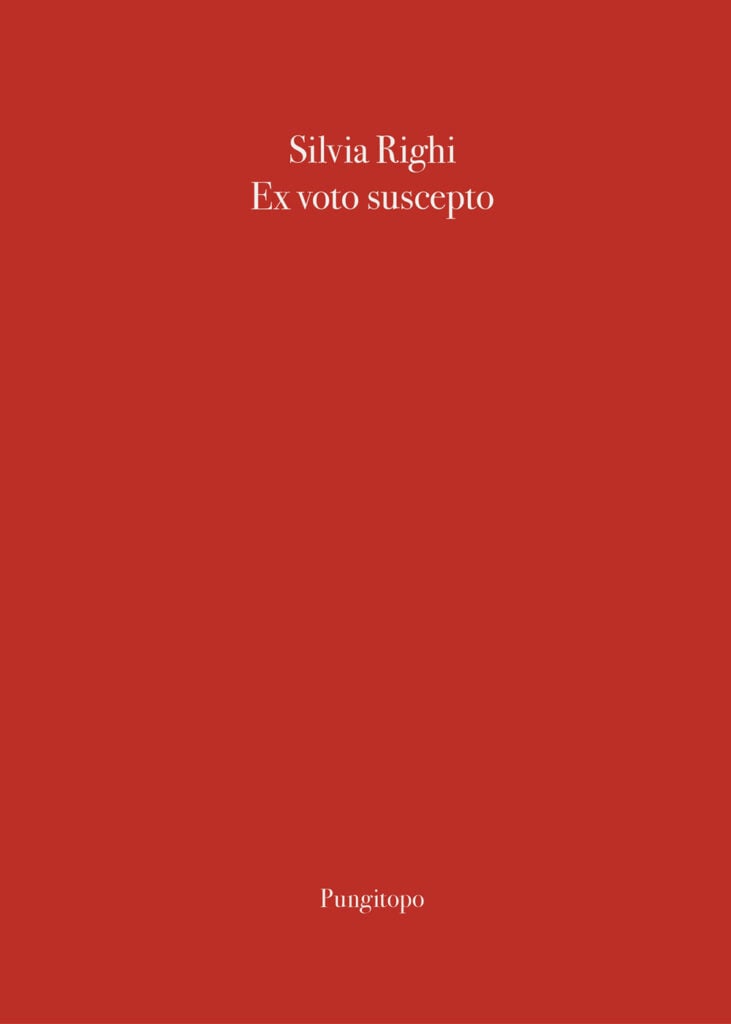Copertina di "Ex voto suscepto" di Silvia Righi