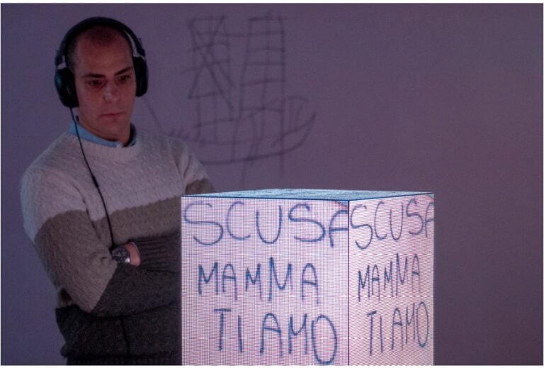 Anzi Parla video installation Eloise Fornieles