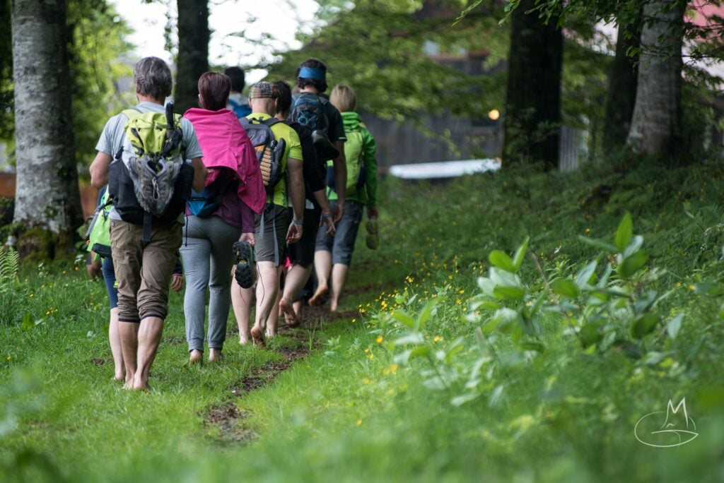 Barefoot tra i boschi. Crediti Matteo Gasparin