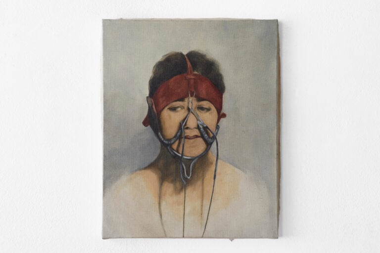 Carla Giaccio Darias, Portrait of unknow, 2022 Installation view opere di Carla Giaccio Darias, Mostra &ldquo;Corpi invisibili, fuori controllo&rdquo;, Galleria Vero Stoppioni, ph.Roberto Nanni