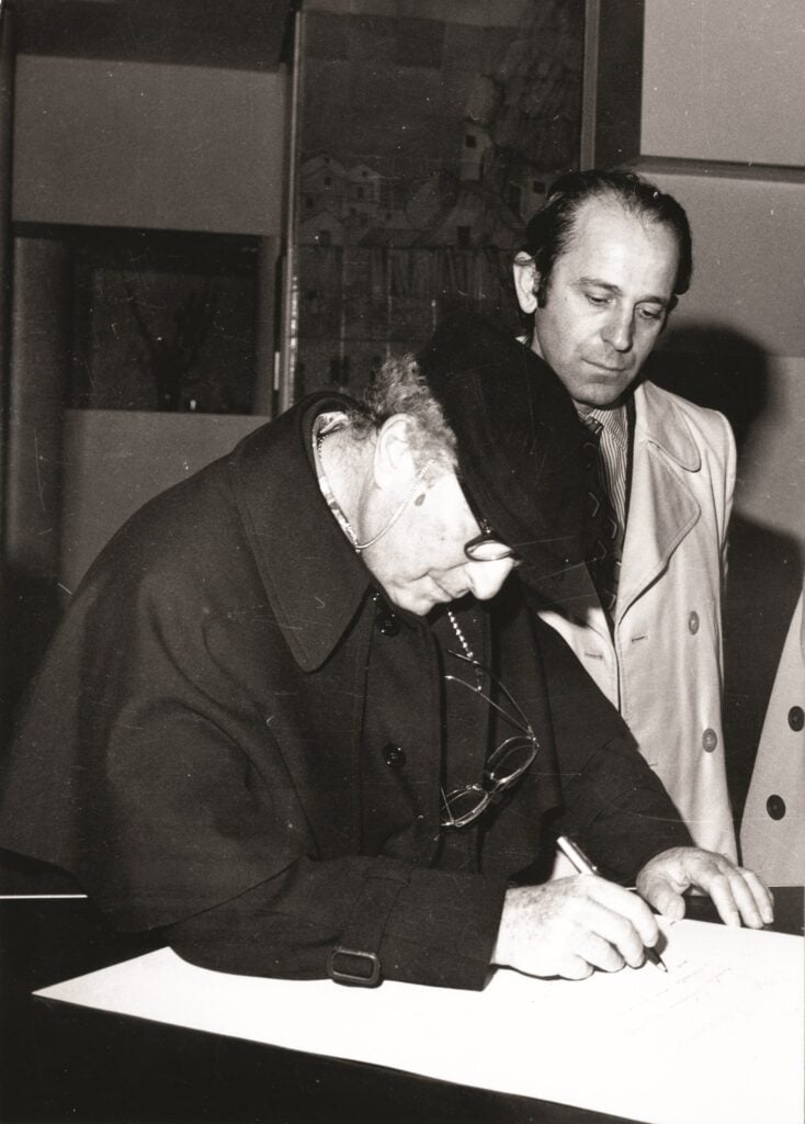 Carlo Levi e Domenico Notarangelo, foto D. Notarangelo