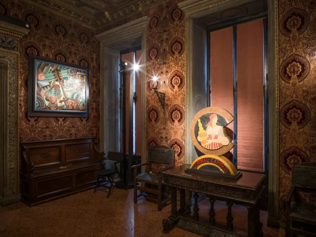 Exhibition view, Depero Space to Space, Museo Bagatti Valsecchi