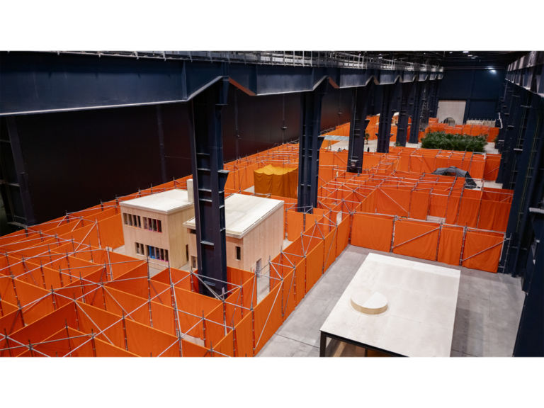 Exhibition view, Rirkrit Tiravanija, The House That Jack Built, Pirelli HangarBicocca