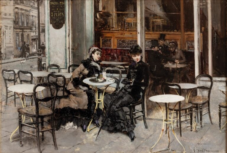 Giovanni Boldini, In conversazione, 1878 circa. Coll. privata. Courtesy Pistoia, Museoarchives Giovanni Boldini Macchiaioli