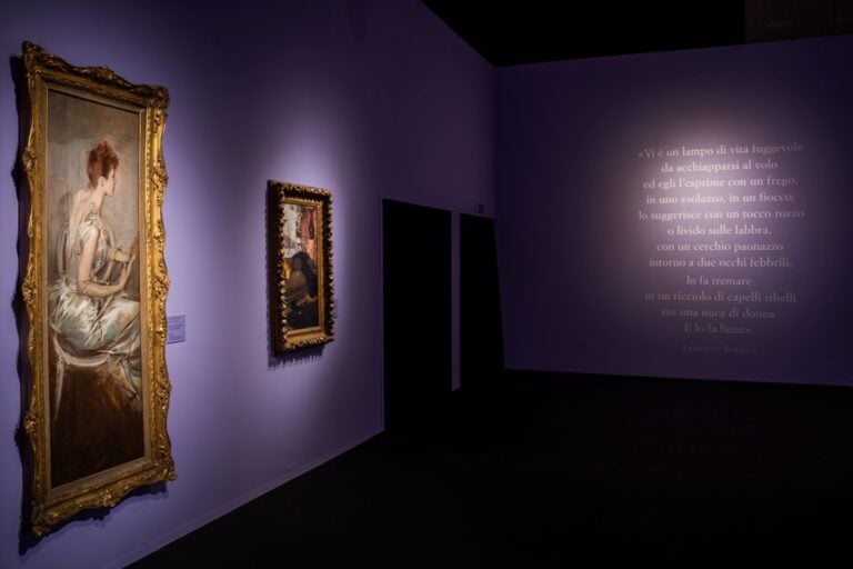 Giovanni Boldini. La seduzione della pittura, Lucca, Cavallerizza, 2025, installation view. Courtesy Contemplazioni