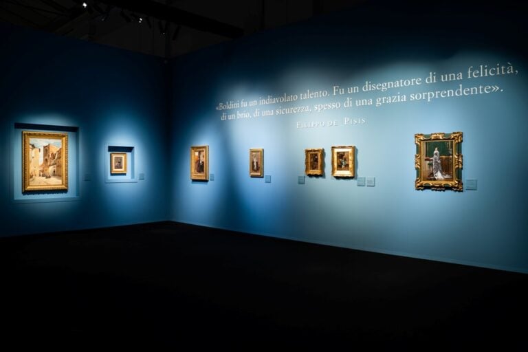 Giovanni Boldini. La seduzione della pittura, Lucca, Cavallerizza, 2025, installation view. Courtesy Contemplazioni