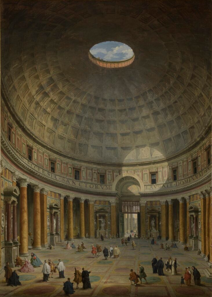 Giovanni Paolo Panini, Interno di Pantheon, courtesy Poldi Pezzoli