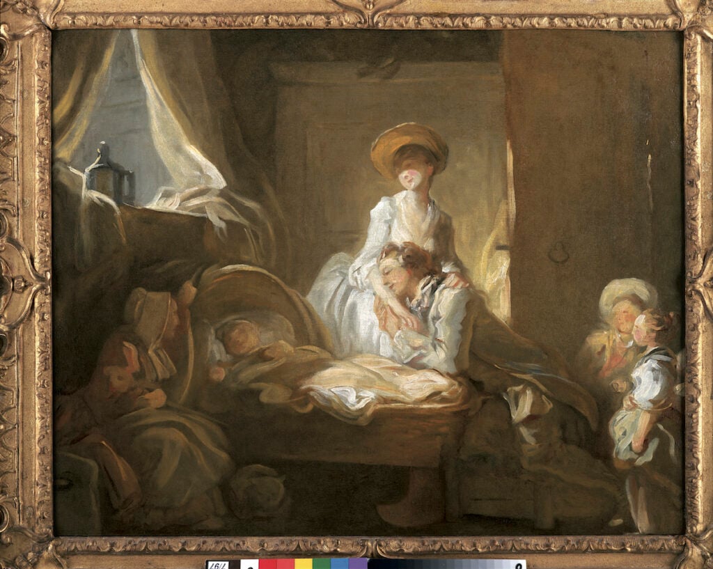 Jeune couple contemplant son enfant, Jean-Honor&eacute; Fragonard, Mus&eacute;e Jean Honor&eacute; Fragonard, Grasse. Collection H&eacute;l&egrave;ne et Jean-Fran&ccedil;ois Costa
