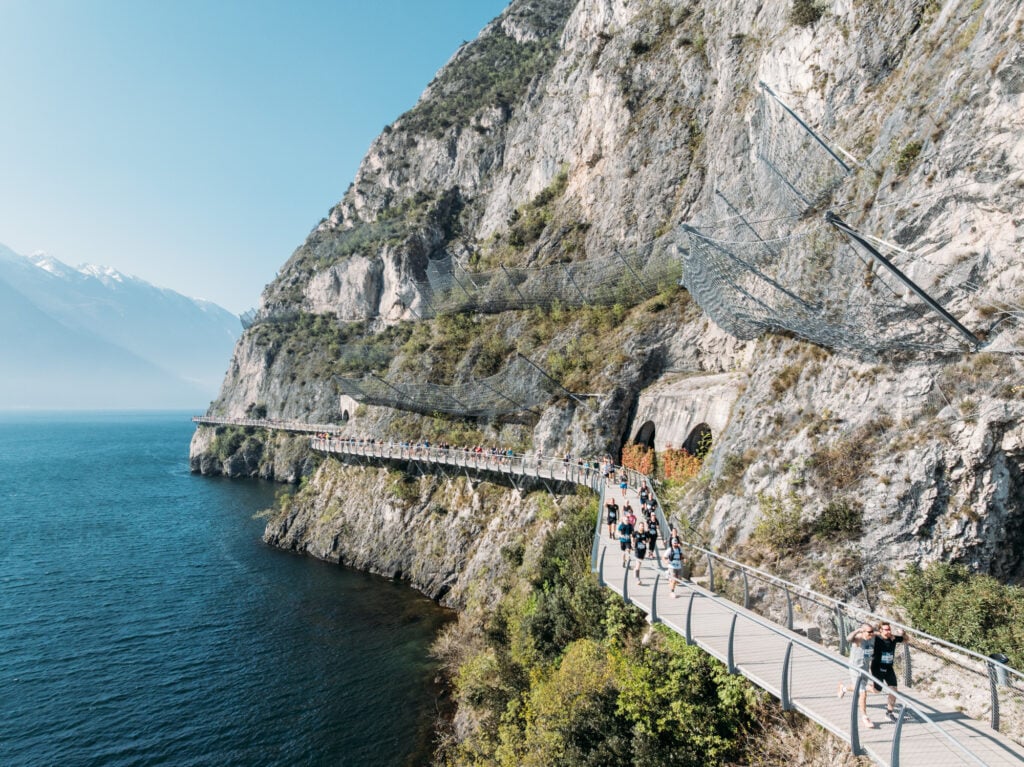 Il percorso della Lake Garda 42 sulla sponda nord del lago