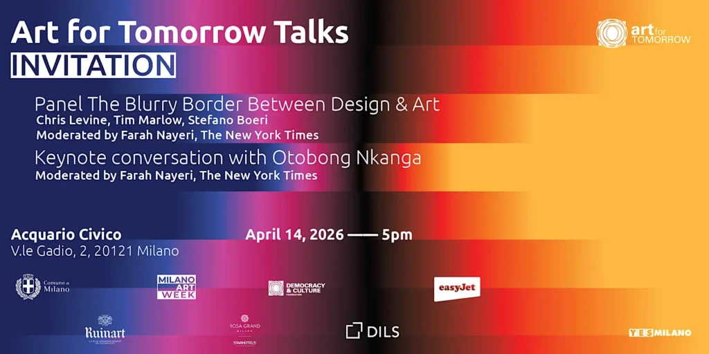 Art for Tomorrow Talks – The Blurry Border Between Design & Art