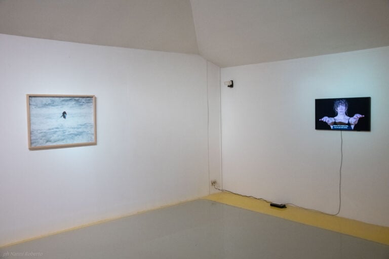 Installation view opere di Carla Giaccio Darias, Mostra &ldquo;Corpi invisibili, fuori controllo&rdquo;, Galleria Vero Stoppioni, ph.Roberto Nanni