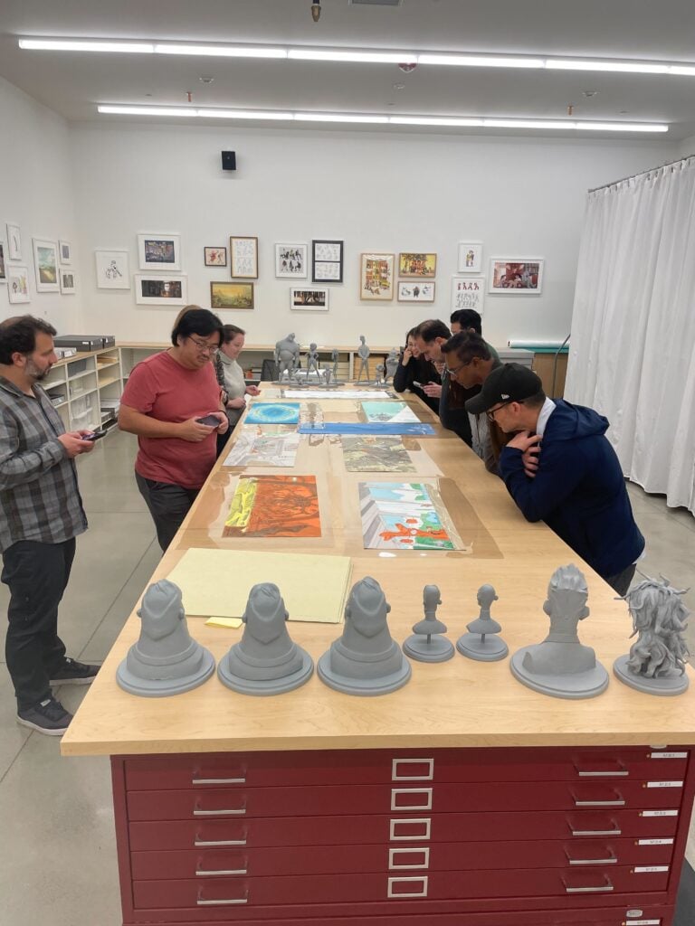 La visita all'archivio del team di The Incredibles - Courtesy of Pixar Animation Studios