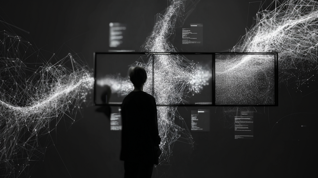 Opera Sistema - Mockup Mostra ResNet - Reticoli di Risonanza 2026 - © Dario Buratti