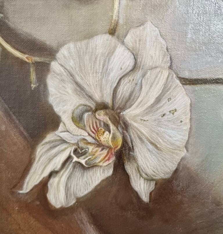 Ragazza con orchidea (particolare), Milano, 2024-in corso