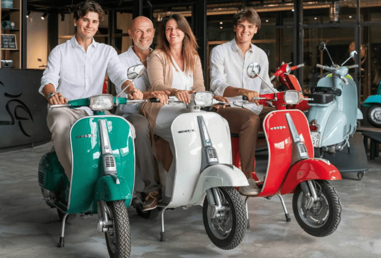 Stefano Biffi di My Vintage, la moglie Chiara e i figli