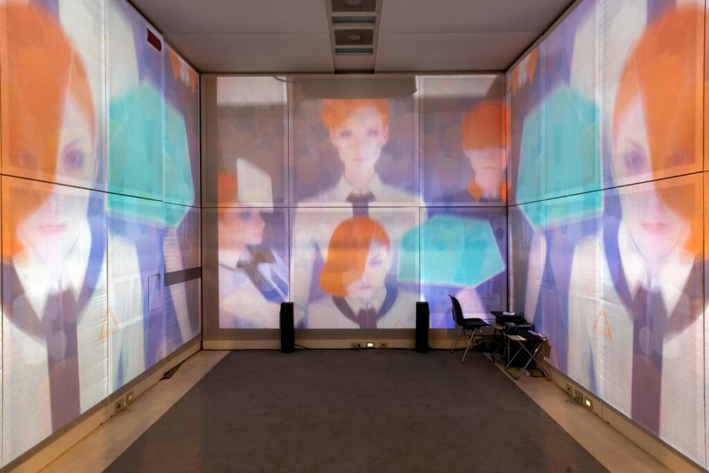 Синтетические горизонты, вид инсталляции, Casa del Suono, Парма, 2026 год.