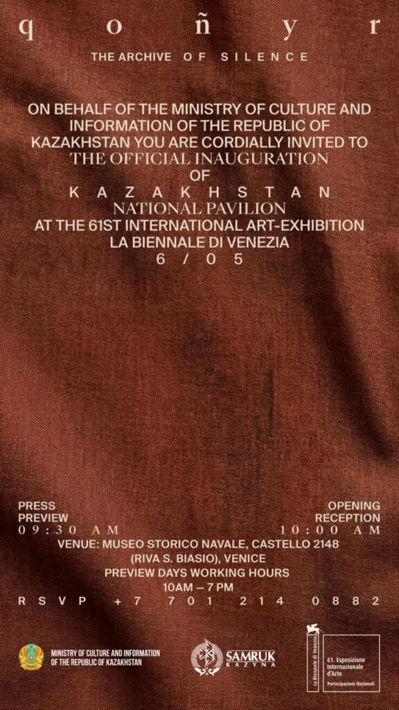 61. Biennale Arte – Padiglione Kazakhstan