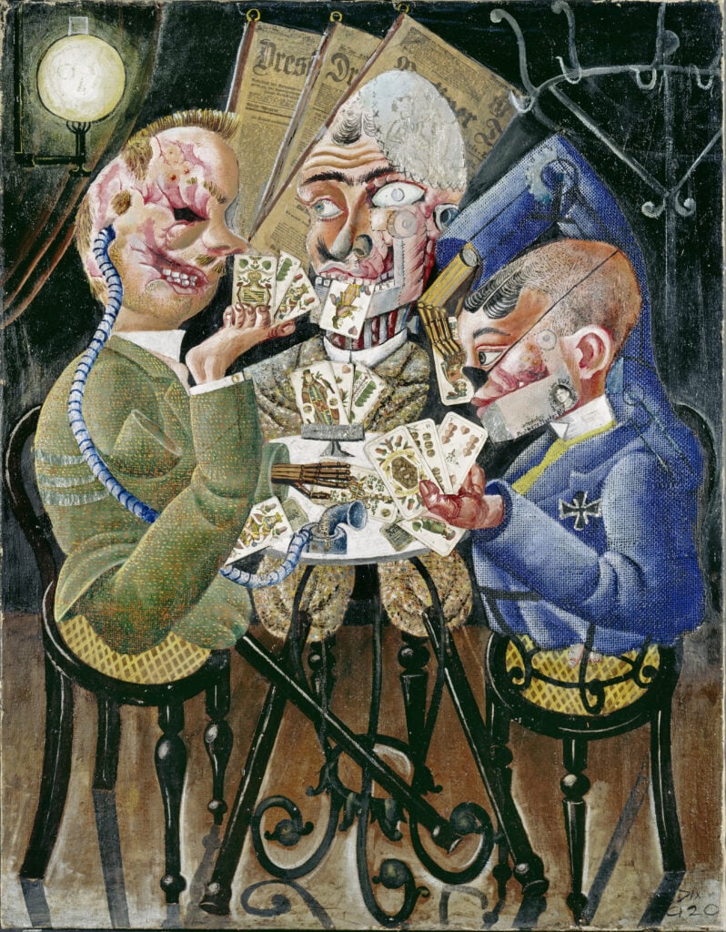 Otto Dix, Die Skatspieler, 1920 Neue Nationalgalerie. Foto: J&ouml;rg P. Anders, &copy; VG Bild-Kunst Bonn, 2026 berlino